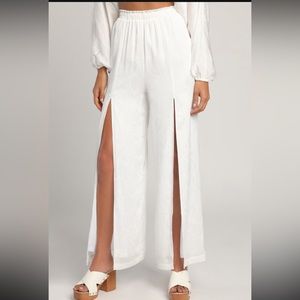NWT Lulus Slit-Leg Pants